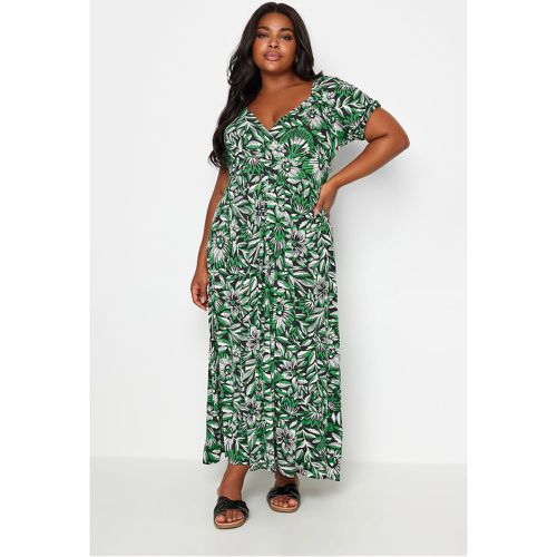 Robe Maxi Floral Cachecoeur , Grande Taille & Courbes - Yours - Modalova