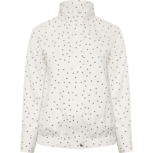 Bomber À Col Cheminée Blanc À Pois Size 40 - Yours - Modalova