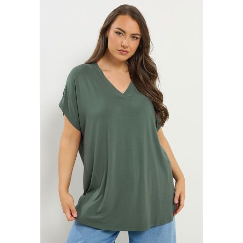 Tshirt Vert À Mancherons Size 44 - Yours - Modalova