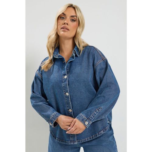 Chemise En Denim Bleu Size 58-60 - Yours - Modalova