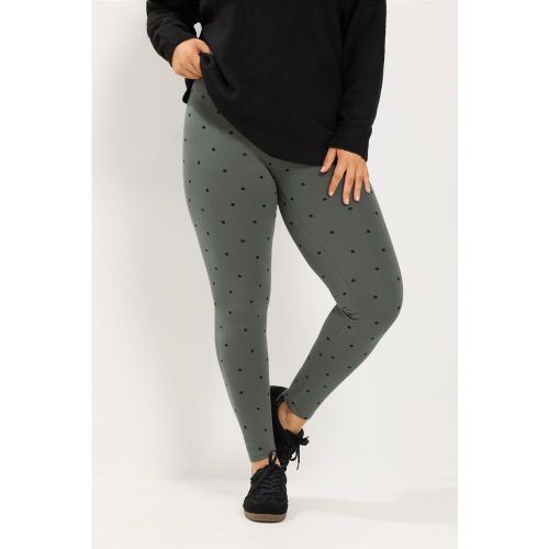 Yours Legging Gris À Pois Size 46 - Yours - Modalova