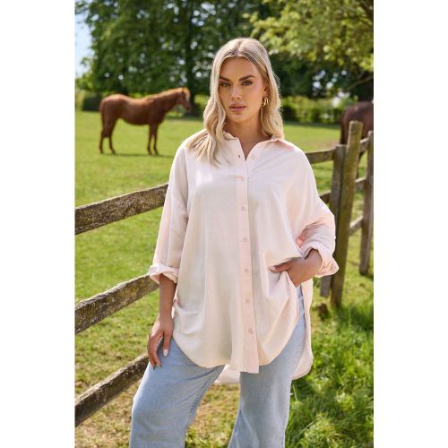 Chemisier Rose En Lin Manches Longues Size 42 - Yours - Modalova