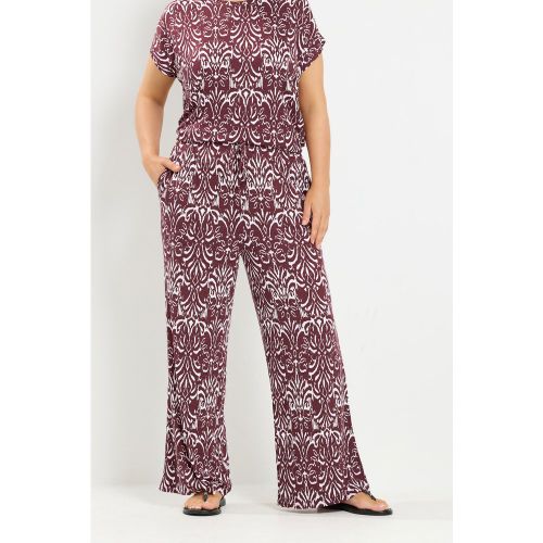 Pantalon Rouge À Imprimé Ikat Size Regular > 54-56 - Yours - Modalova