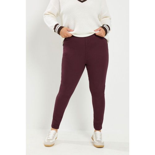 Jegging Grace À Enfiler Bordeaux Size 42 - Yours - Modalova