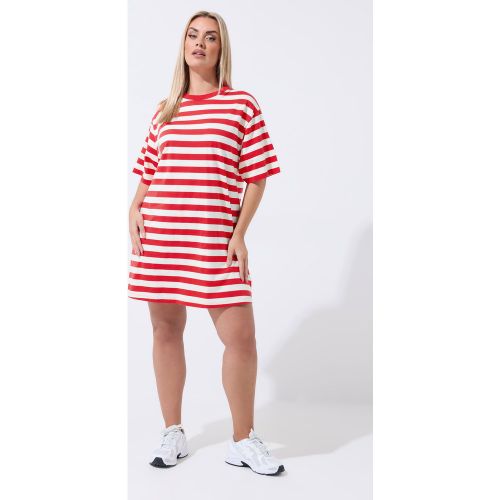 Robe Rouge À Rayures Size 50-52 - Limited Collection - Modalova