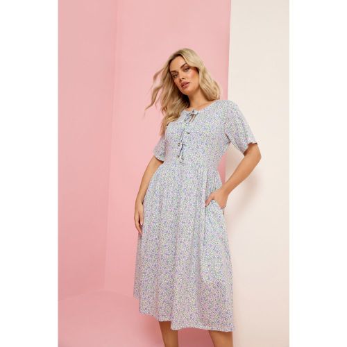 Robe À Enfiler Ivoire À Petites Fleurs Size 42 - Yours - Modalova