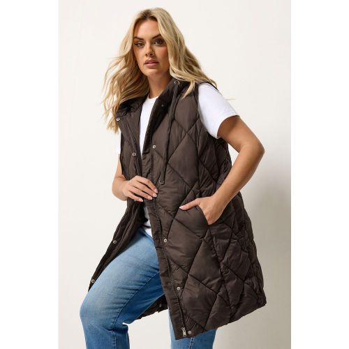 Doudoune Sans Manches Milongue Chocolat Size 42 - Yours - Modalova