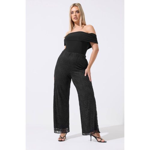 Pantalon En Dentelle Noire Size 42 - Limited Collection - Modalova