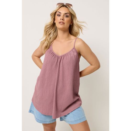 Débardeur Évasé Et Froncé Rose Size 54-56 - Yours - Modalova