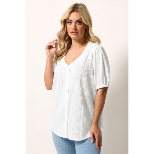 Blouse Blanche Texturée Size 54-56 - Yours - Modalova