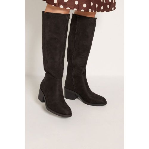 Bottines À Talons Noires Marron Chocolat, Coupe Large Esize 40E - Yours - Modalova