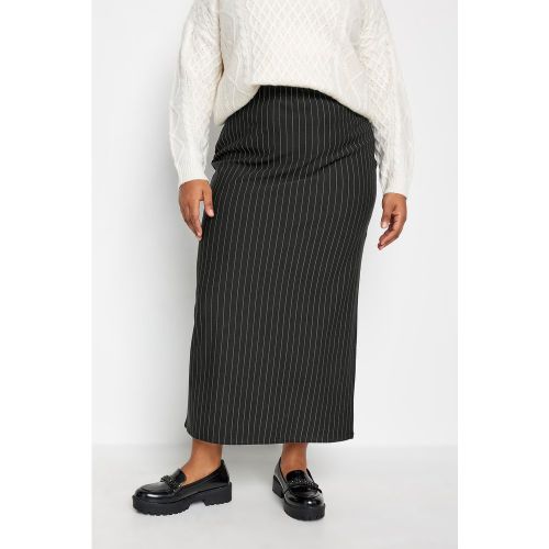 Jupe Noire Maxi Design Rayures Size 42 - Yours - Modalova