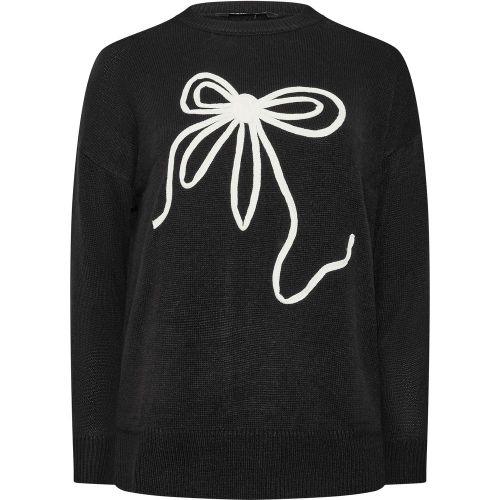 Pull Noir En Maille À Nœud Size 50-52 - Yours - Modalova