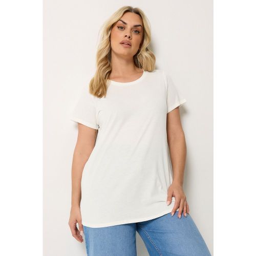 Yours Tshirt Basique Ivoire Size 48 - Yours - Modalova