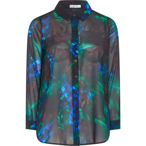 Plus Size Abstract Print Shirt Size 40 - Yours London - Modalova