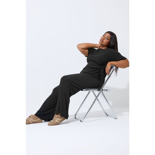 Pantalon Large Texturé Noir Size 42 - Limited Collection - Modalova