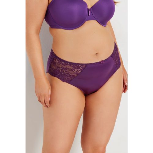 Culotte Longue En Satin Violet Size 50-52 - Yours - Modalova