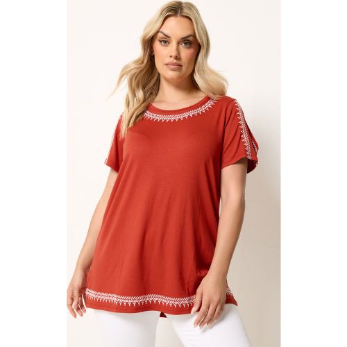 Top À Épaules Dénudées Brodé Size 62-64 - Yours - Modalova