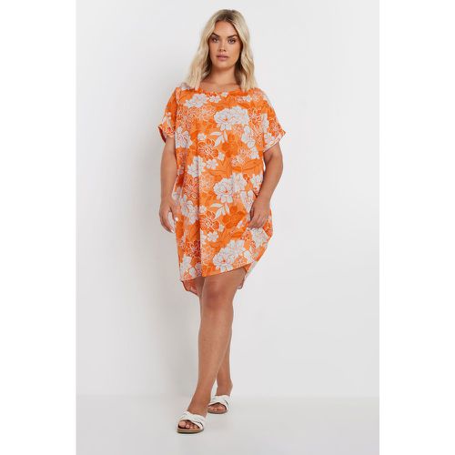 Curve Floral Print Tunic Dress, Grande Taille & Courbes - Yours - Modalova