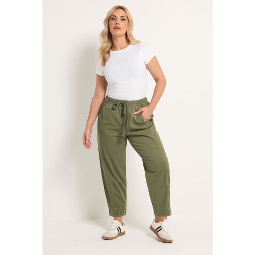 Pantalon Fuselé En Sergé Kaki Size 44 - Yours - Modalova
