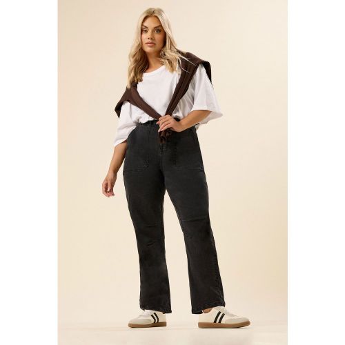 Jean Slim Barrel Noir Délavé Size 44 - Yours - Modalova