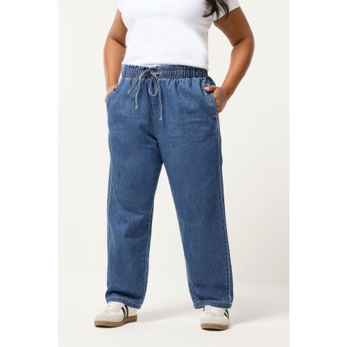 Jean Droit Taille Froncée Bleu Size Regular > 62-64 - Yours - Modalova