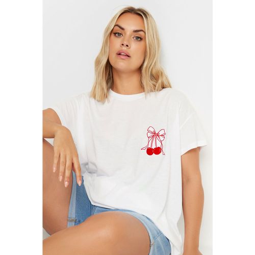 Tshirt Brodé Cerises & Noeuds, Grande Taille & Courbes - Yours - Modalova