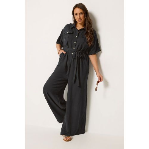 Limited Collection Combinaison Noire Wide Leg Boutonnéesize 54-56 - Yours - Modalova