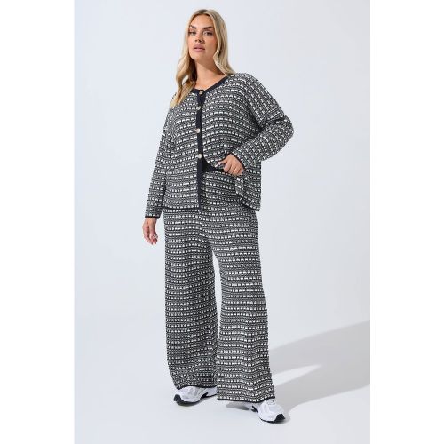 Pantalon Large En Boucle Bleu Marine Size 46-48 - Limited Collection - Modalova