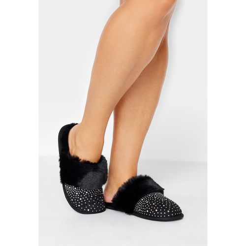 Chaussons À Strass Fausse Fourrure Pieds Larges E - Yours - Modalova