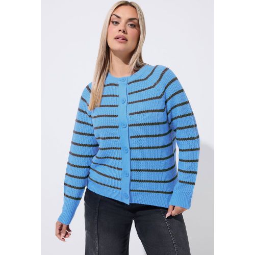 Cardigan En Maille Bleu À Rayures Size 50-52 - Limited Collection - Modalova