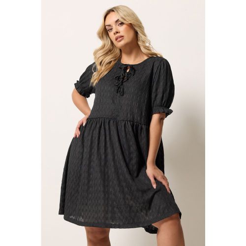 Robe Courte Noire À Nœud Sur Le Devant Size 44 - Yours - Modalova