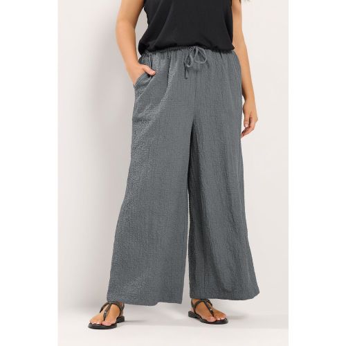 Pantalon Large Gris Texturé Size Regular > 42 - Yours - Modalova