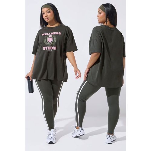 Active Tshirt Gris « Wellness Studio » Size 44 - Yours - Modalova