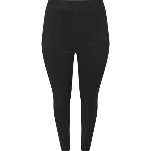 Yours Legging Côtelé Noir Size 42 - Yours - Modalova