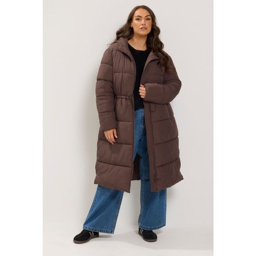 Doudoune Longue Marron Size 44 - Yours - Modalova