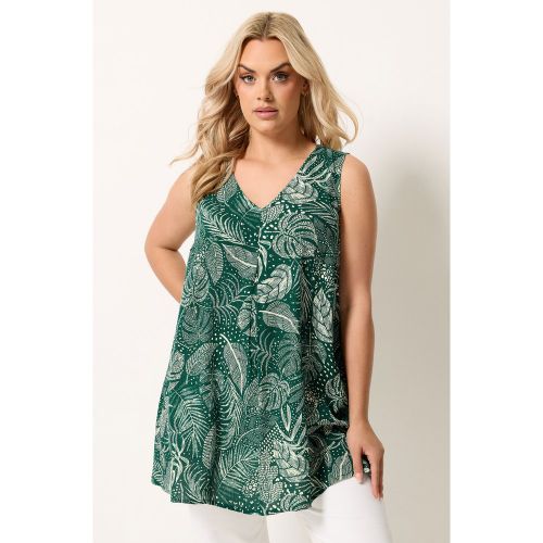 Caraco Vert À Motif Feuilles Size 54-56 - Yours - Modalova