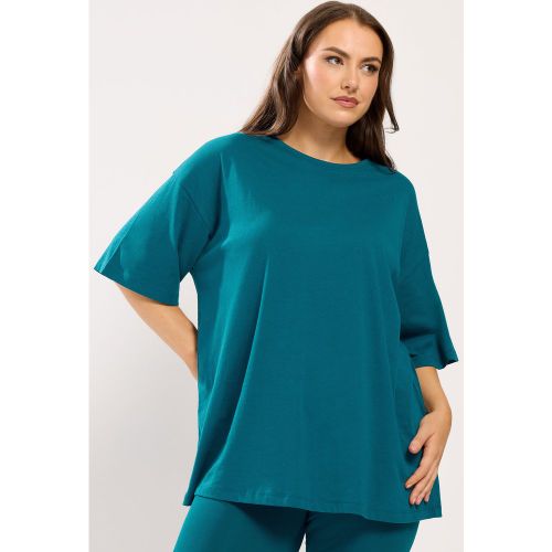 Tshirt Long Décontracté Bleu Sarcelle Size 48 - Yours - Modalova