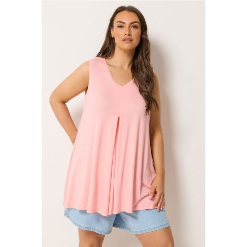 Débardeur Plissé Devant Rose Clair Size 42 - Yours - Modalova