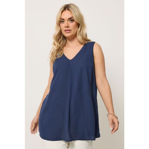 Débardeur Bleu Marine À Encolure En V Size 42 - Yours - Modalova