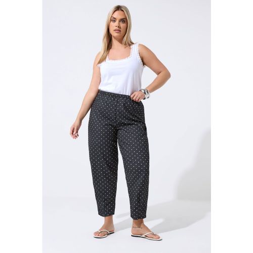 Pantalon Coupe Barrel Noir À Pois Size 50-52 - Limited Collection - Modalova