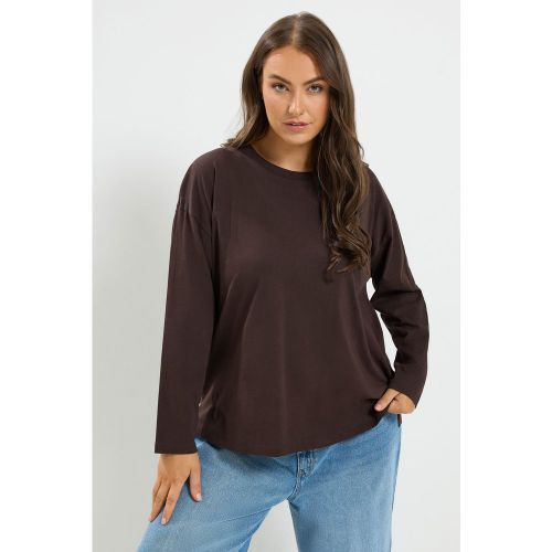 Tshirt Manches Longues Marron Chocolat Size 62-64 - Yours - Modalova