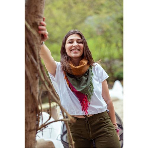 Chèche - Foulard coton Népal - Fantazia - Modalova