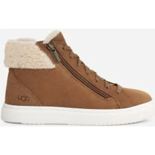 Basket mi-haute zippée Alameda in Brown, Taille 43, Cuir - Ugg - Modalova