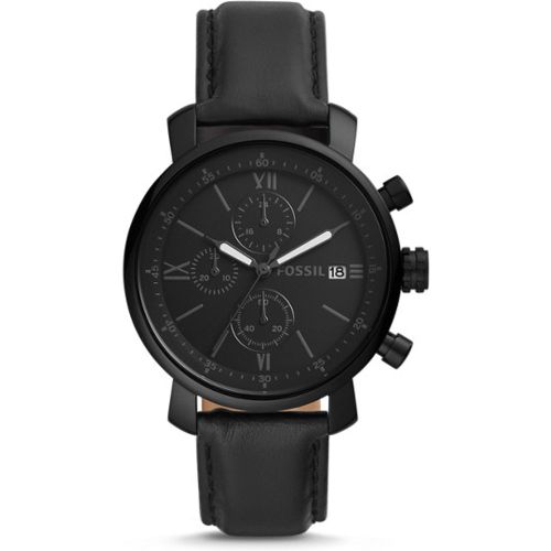 Unisex Montre Rhett Chronographe En Cuir - One size - Fossil - Modalova