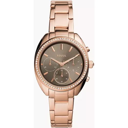 Femmes Montre Vale chronographe en acier inoxydable - Fossil Outlet - Modalova