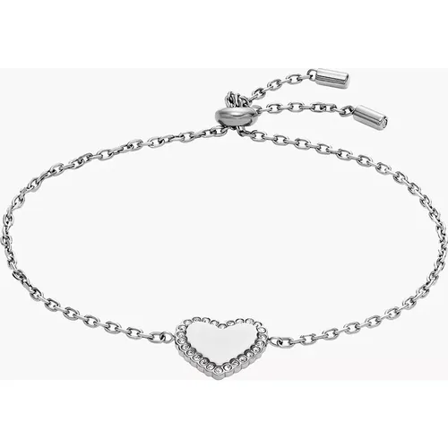 Femmes Bracelet chaîne avec cœur Elliott en acier inoxydable - Fossil Outlet - Modalova