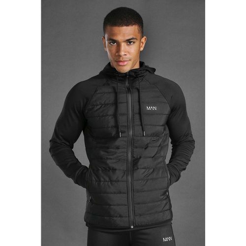 Veste de sport matelassée à capuche - MAN Active - L - Boohooman - Modalova