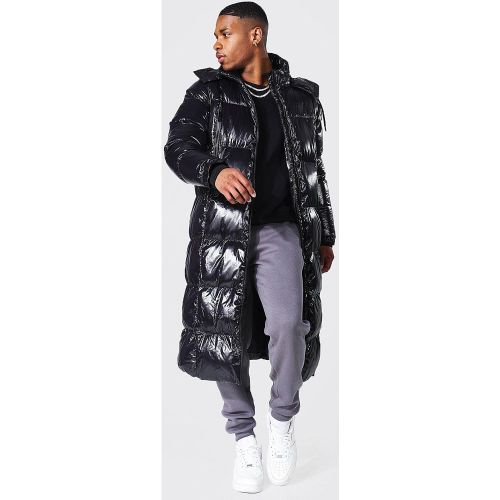 Doudoune longue brillante - XS - Boohooman - Modalova