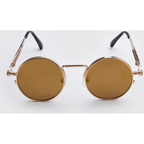 Lunettes de soleil vintage à bords vissés - ONE SIZE - Boohooman - Modalova